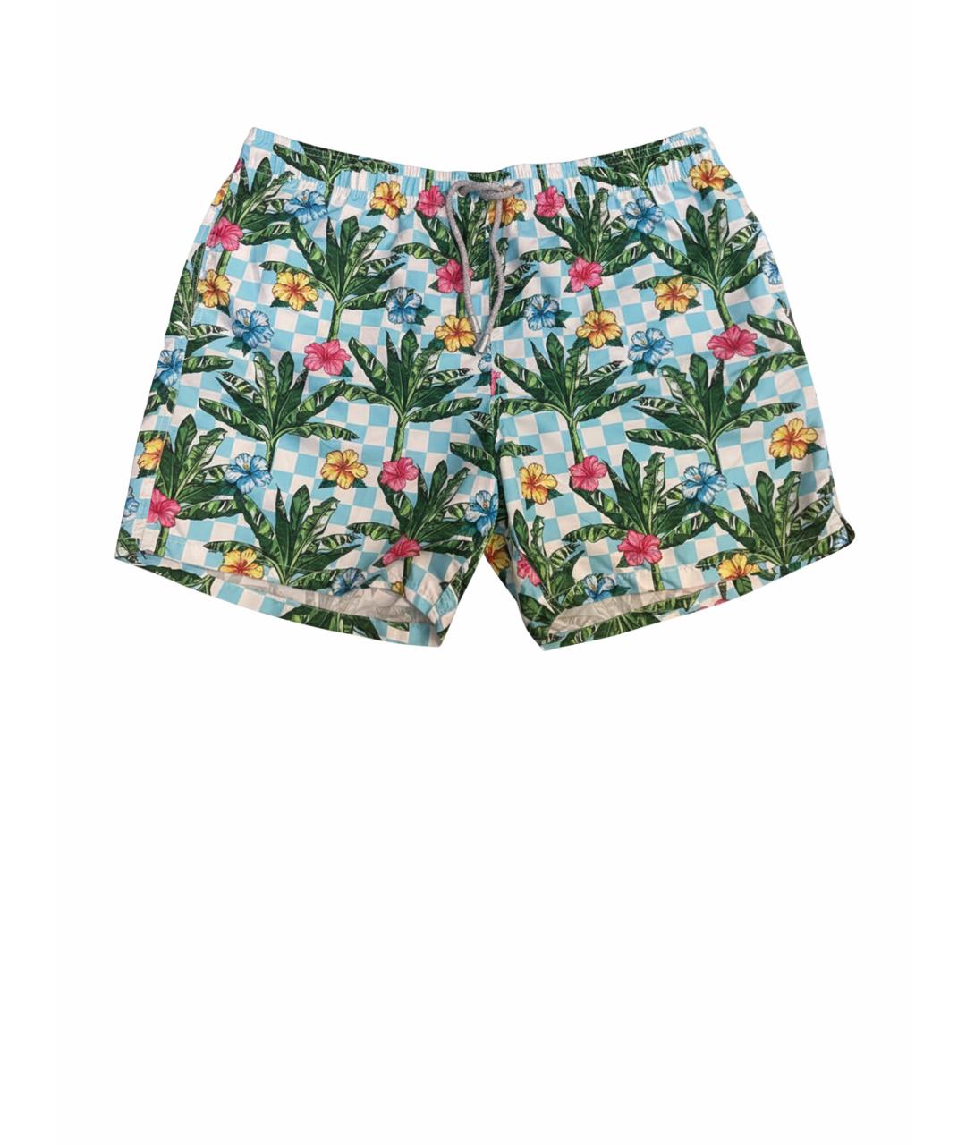 MC2 SAINT BARTH Мульти полиэстеровые шорты, фото 1