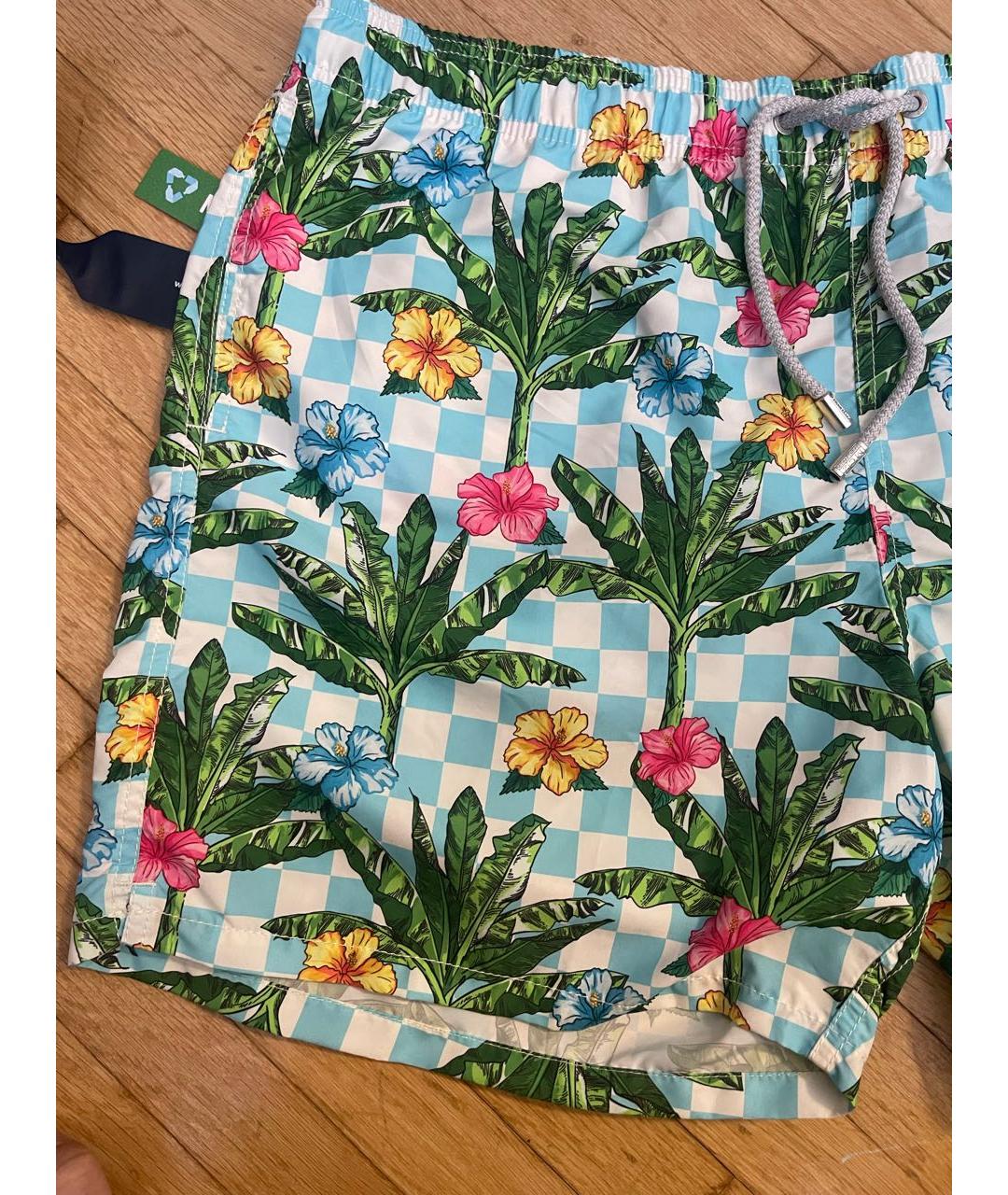 MC2 SAINT BARTH Мульти полиэстеровые шорты, фото 2