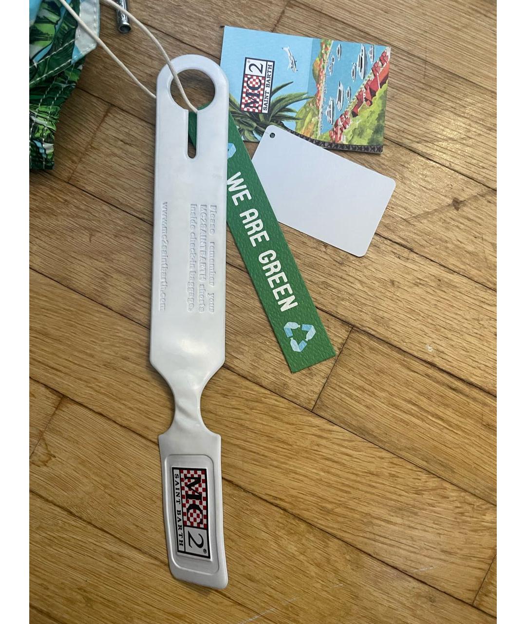 MC2 SAINT BARTH Мульти полиэстеровые шорты, фото 5