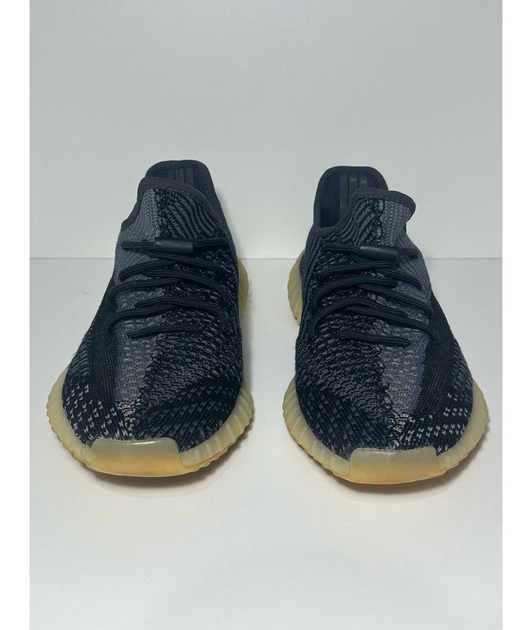 ADIDAS YEEZY Черные синтетические низкие кроссовки / кеды, фото 2