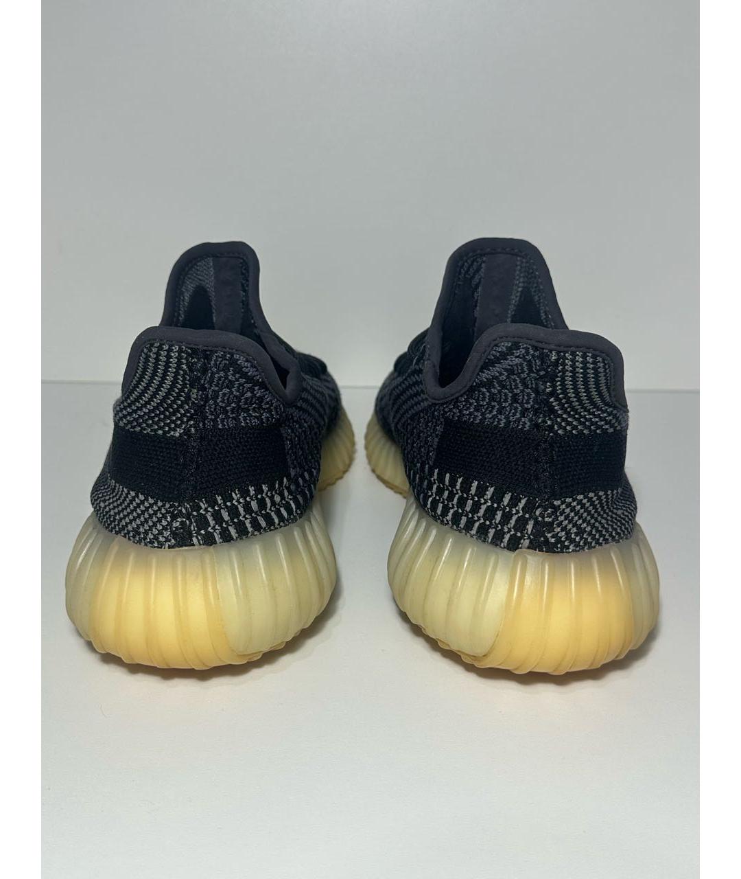 ADIDAS YEEZY Черные синтетические низкие кроссовки / кеды, фото 4