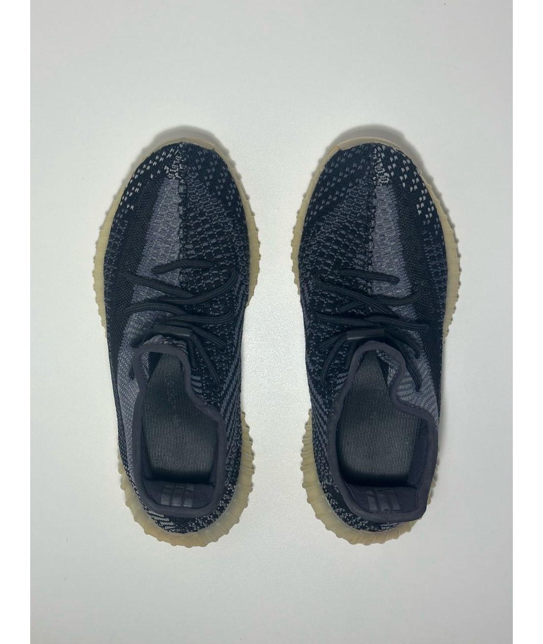 ADIDAS YEEZY Черные синтетические низкие кроссовки / кеды, фото 3