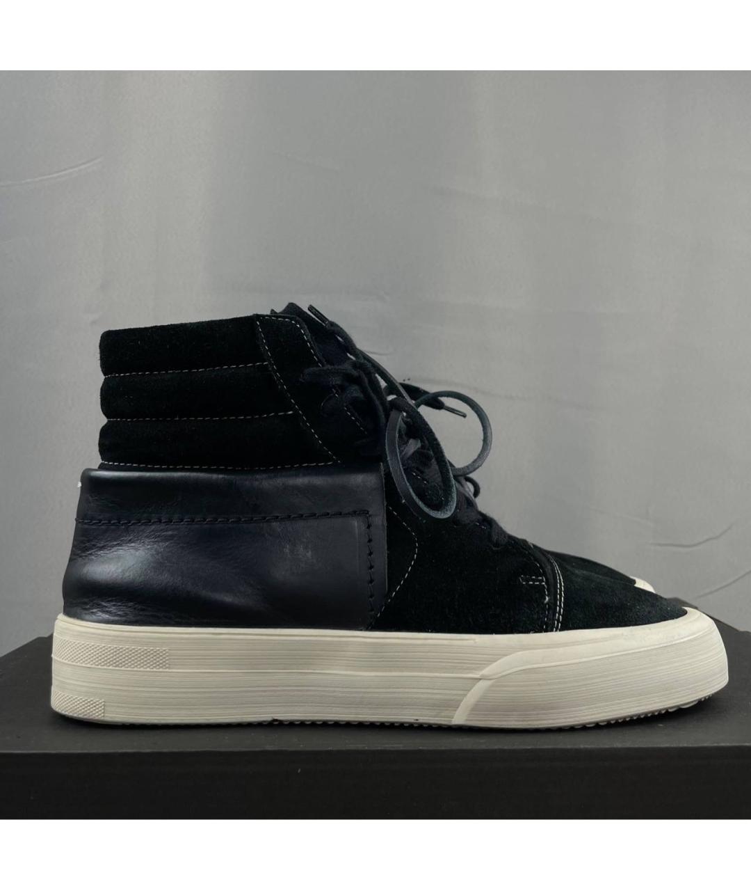 MAISON MARGIELA Черные высокие кроссовки / кеды, фото 7