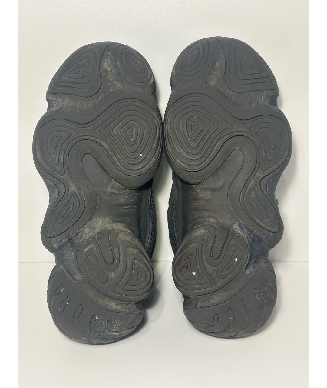 ADIDAS YEEZY Черные текстильные низкие кроссовки / кеды, фото 8