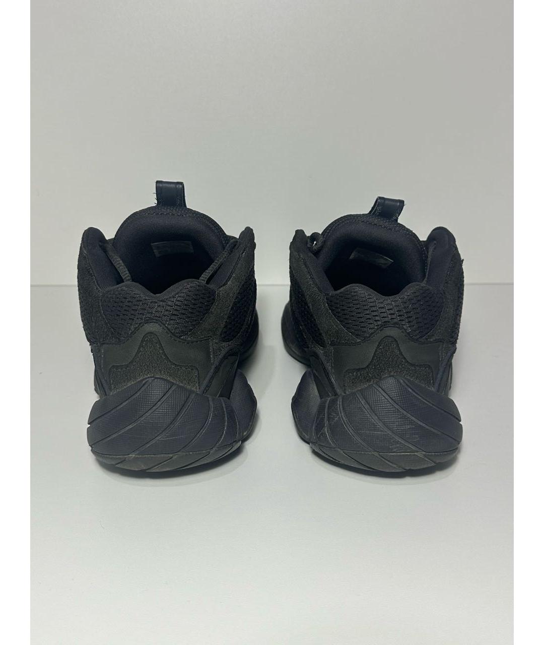 ADIDAS YEEZY Черные текстильные низкие кроссовки / кеды, фото 4