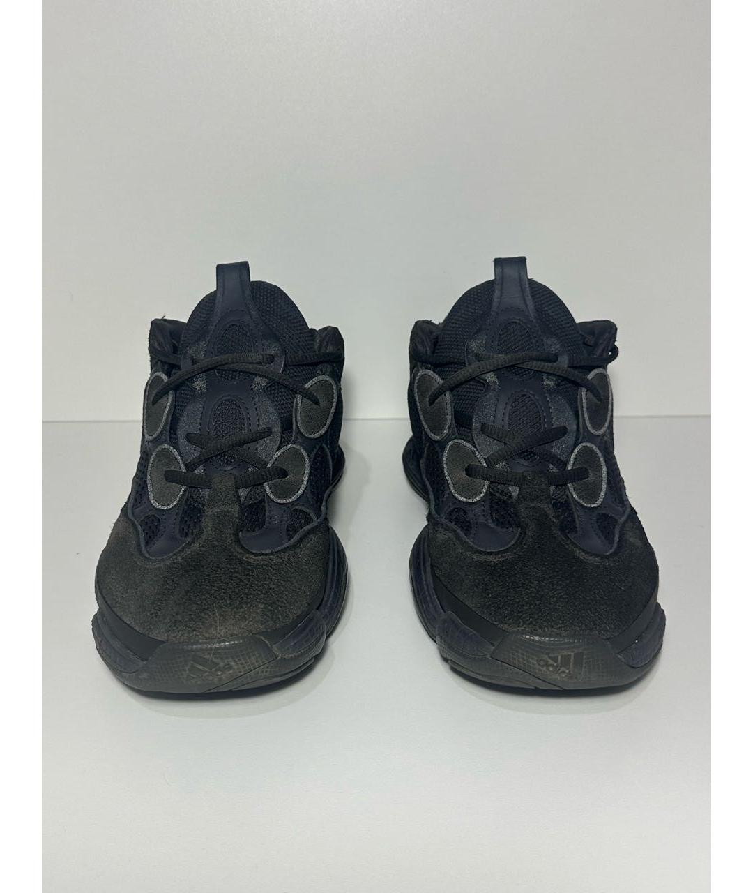 ADIDAS YEEZY Черные текстильные низкие кроссовки / кеды, фото 2