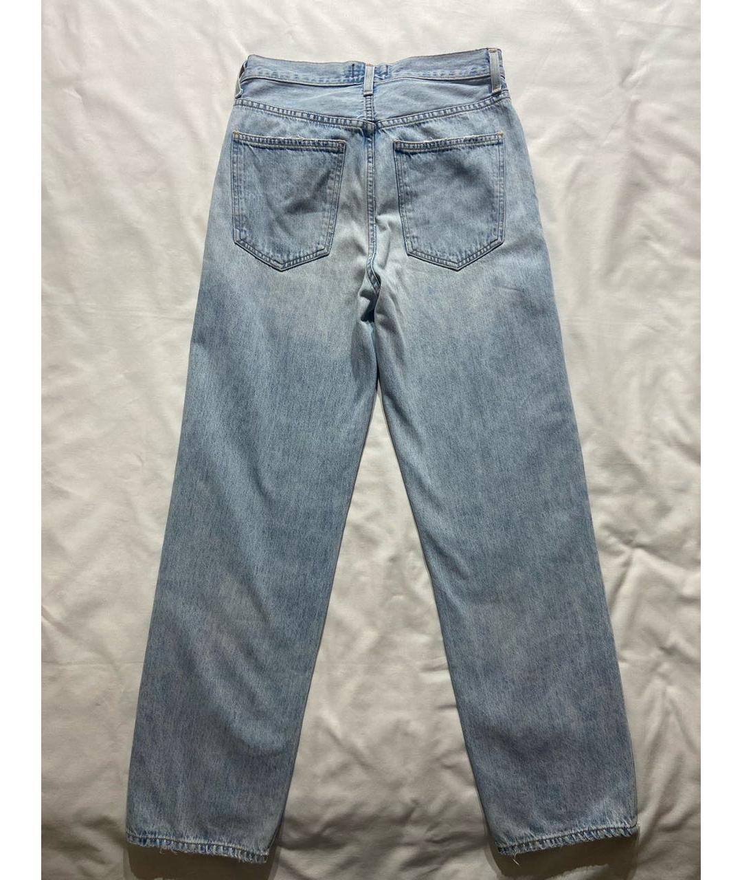 AGOLDE Голубые хлопковые прямые джинсы, фото 2