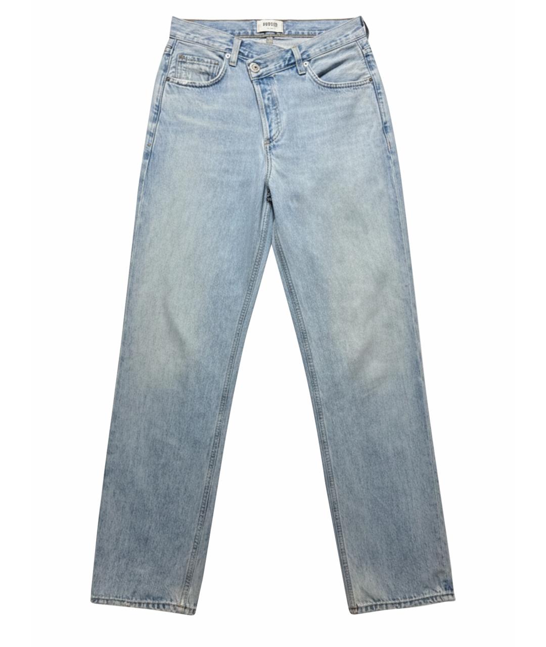 AGOLDE Голубые хлопковые прямые джинсы, фото 6