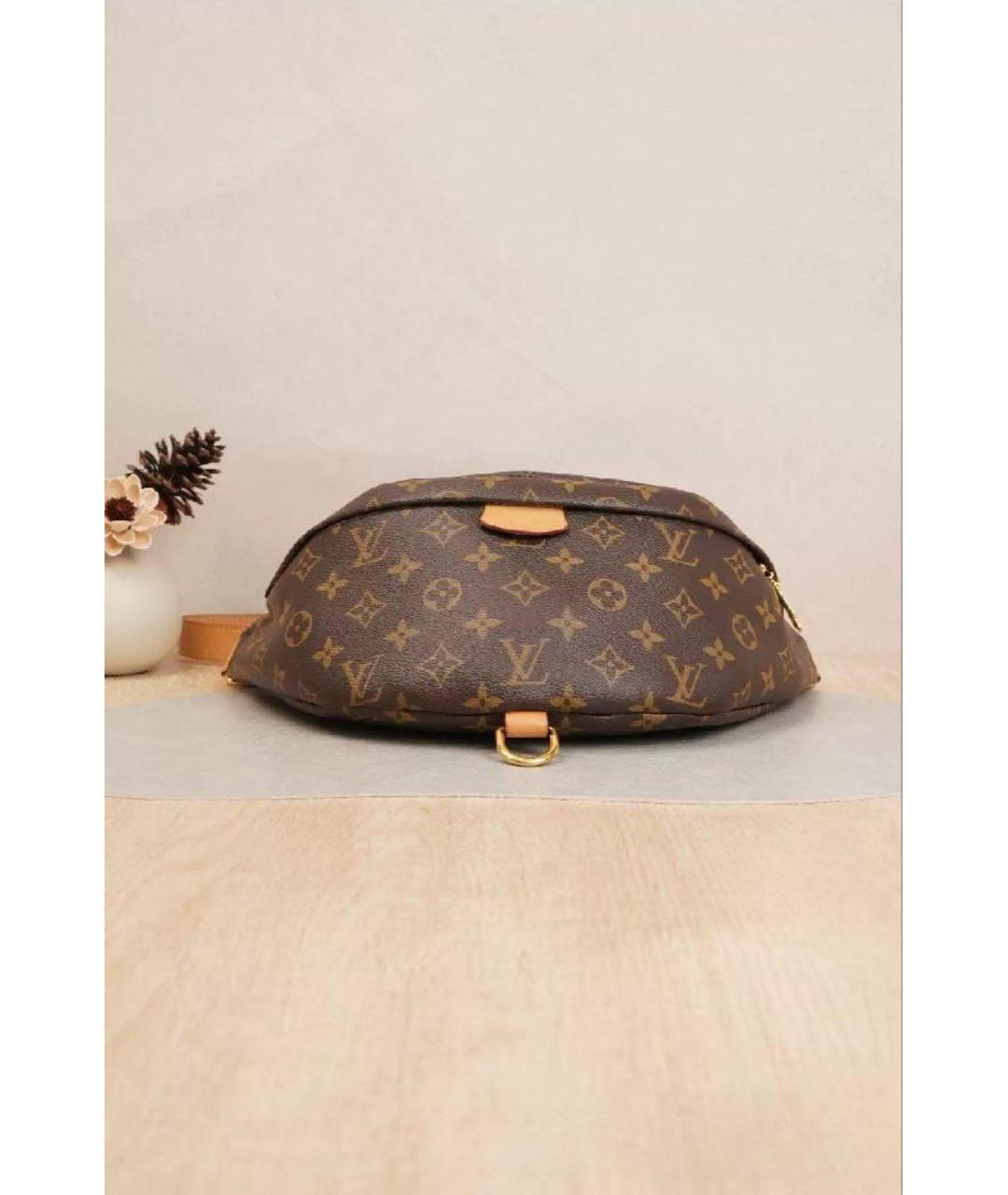 LOUIS VUITTON Коричневая поясная сумка, фото 4