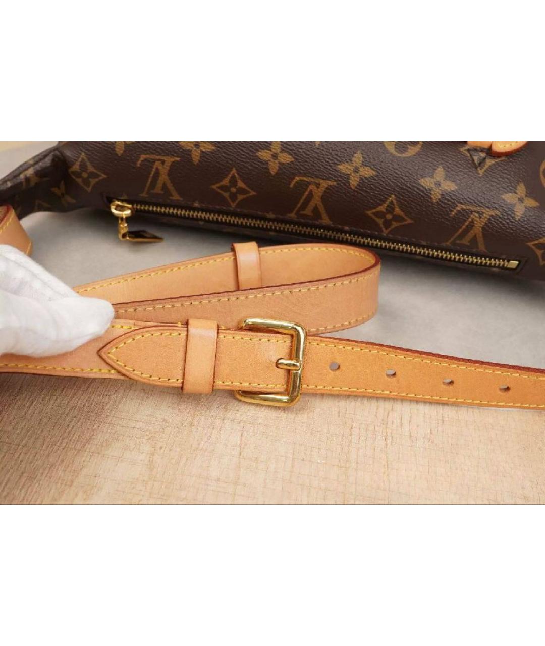 LOUIS VUITTON Коричневая поясная сумка, фото 8