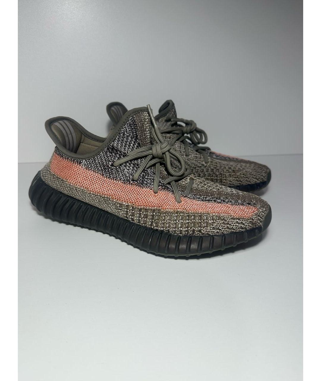 ADIDAS YEEZY Коричневые синтетические кроссовки, фото 5