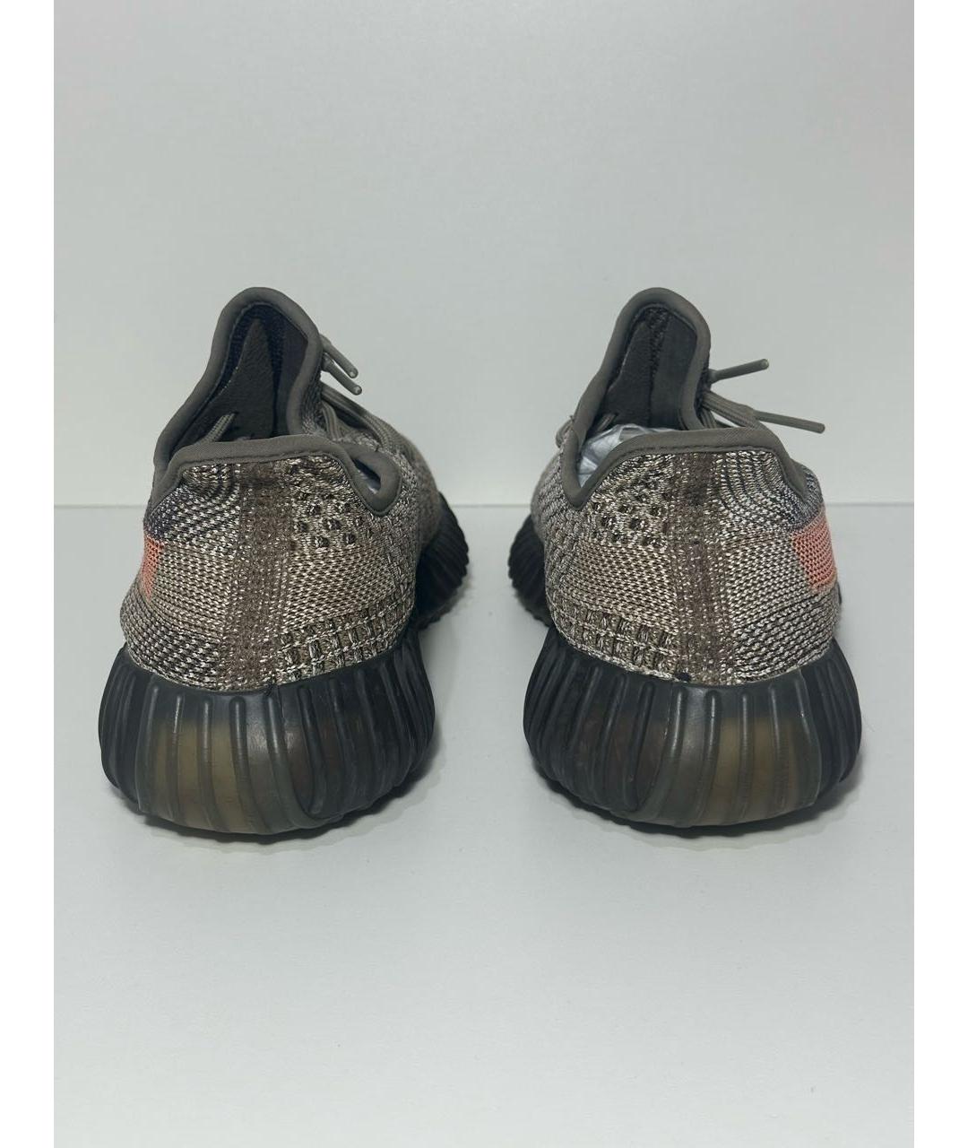 ADIDAS YEEZY Коричневые синтетические кроссовки, фото 4