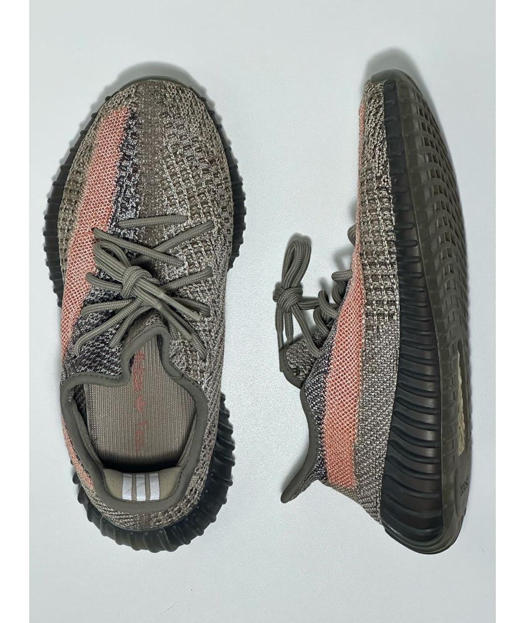 ADIDAS YEEZY Коричневые синтетические кроссовки, фото 8