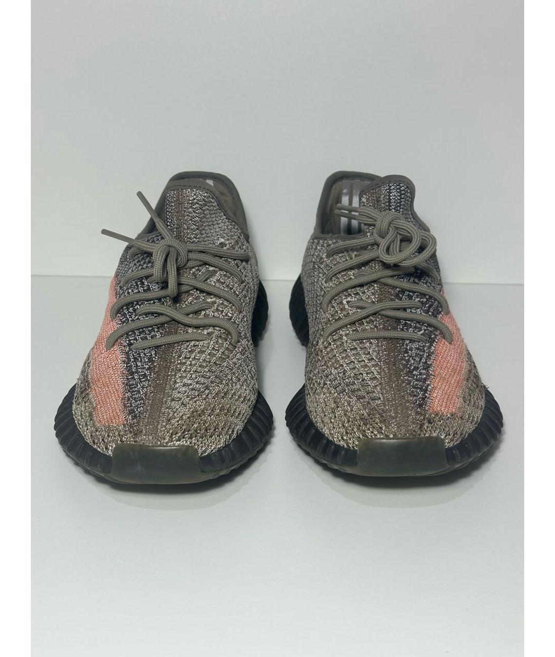 ADIDAS YEEZY Коричневые синтетические кроссовки, фото 2