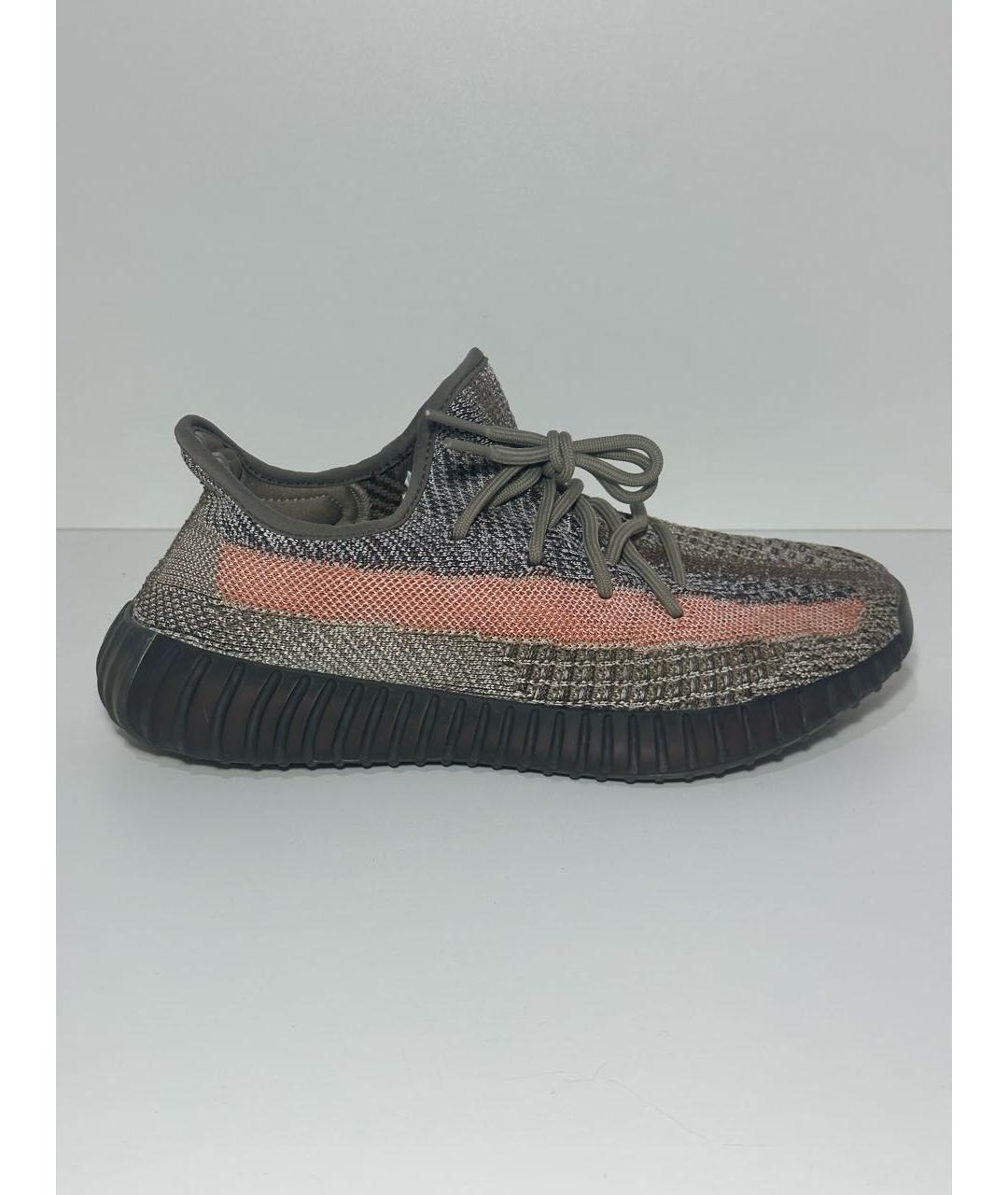 ADIDAS YEEZY Коричневые синтетические кроссовки, фото 9