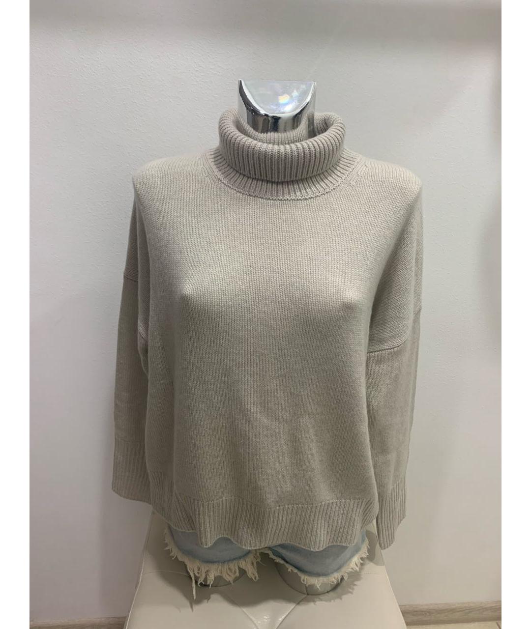 LISA YANG Бежевый кашемировый джемпер / свитер, фото 5