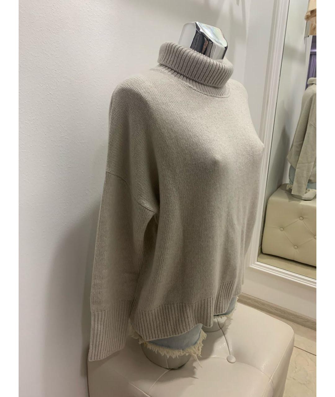 LISA YANG Бежевый кашемировый джемпер / свитер, фото 2