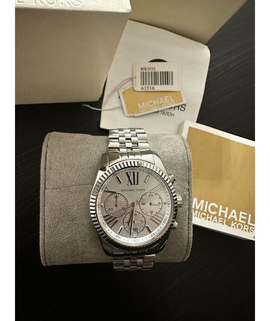 MICHAEL KORS Серебряные стальные часы, фото 2