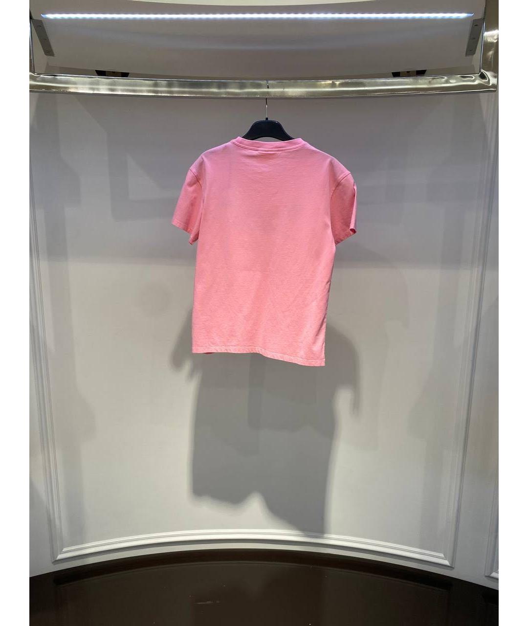 MC2 SAINT BARTH Розовая хлопковая футболка, фото 3
