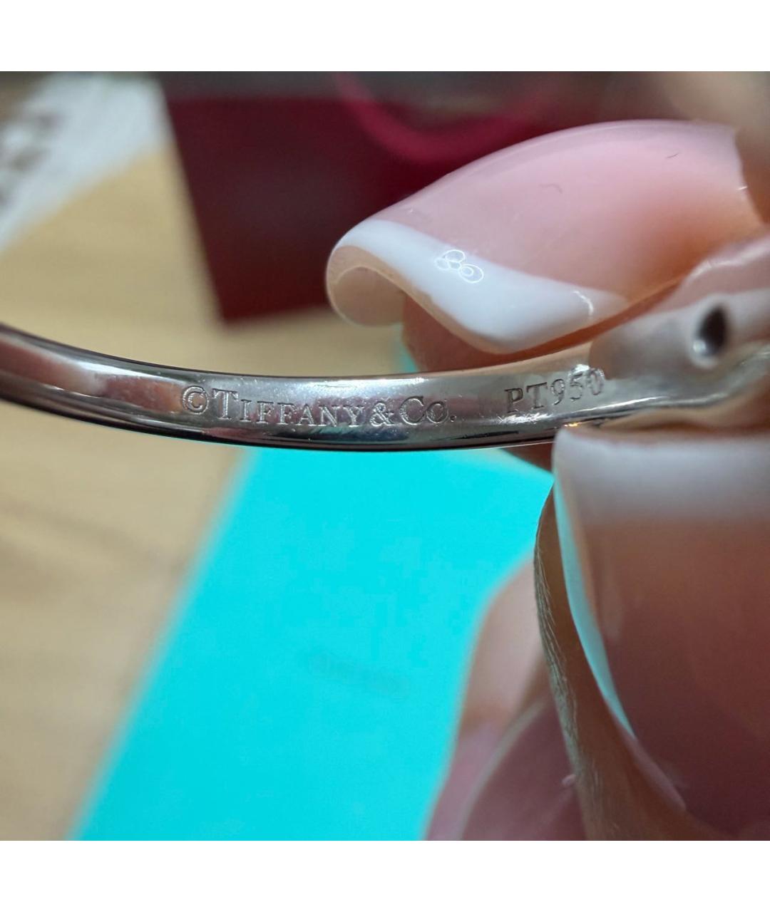TIFFANY&CO Серебряное платиновое кольцо, фото 6