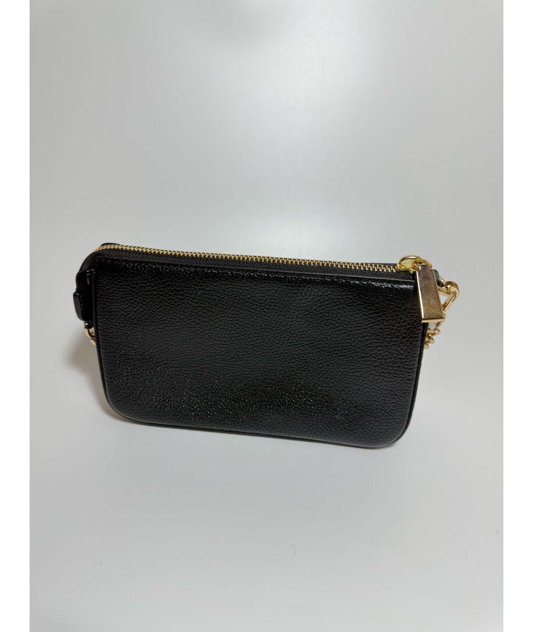 MICHAEL KORS Черная кожаная сумка с короткими ручками, фото 3