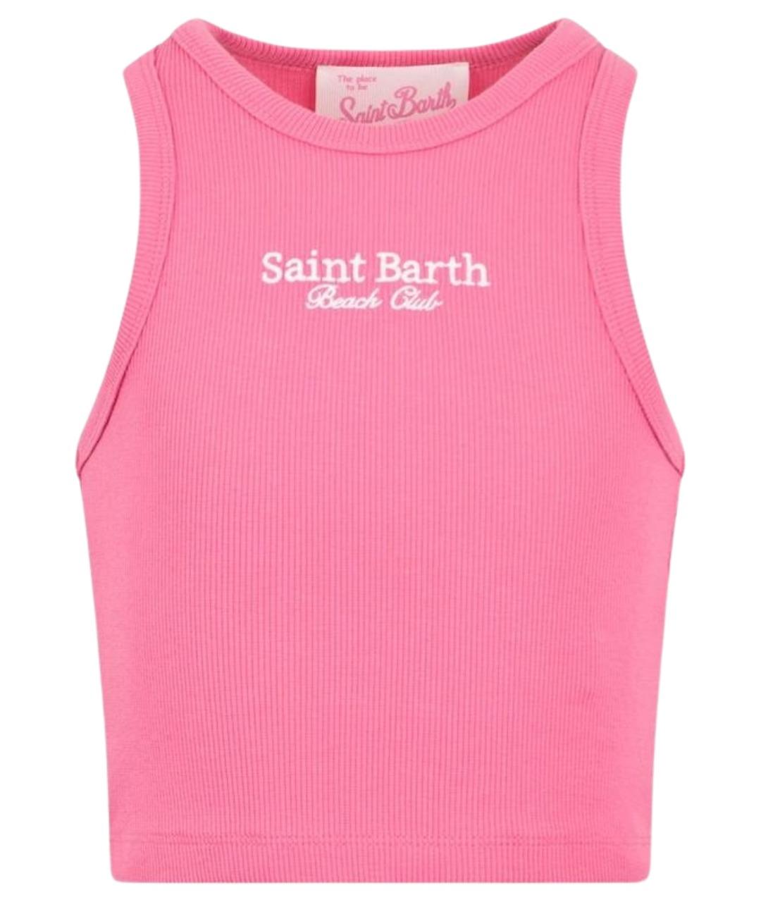 MC2 SAINT BARTH Розовая хлопковая майка, фото 1