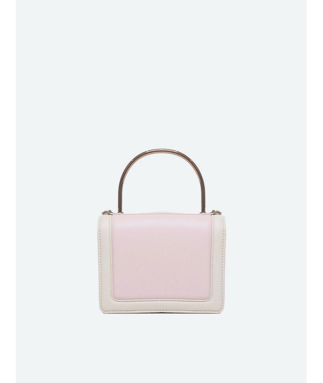 LOVE MOSCHINO Розовая кожаная сумка с короткими ручками, фото 5