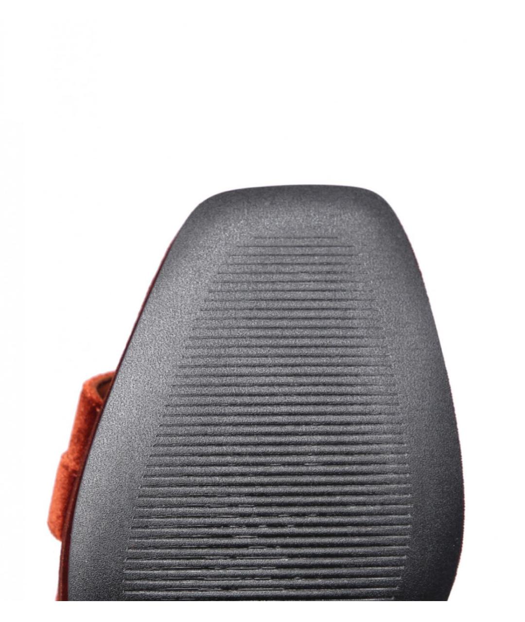 MAX&CO Коричневые текстильные босоножки, фото 5