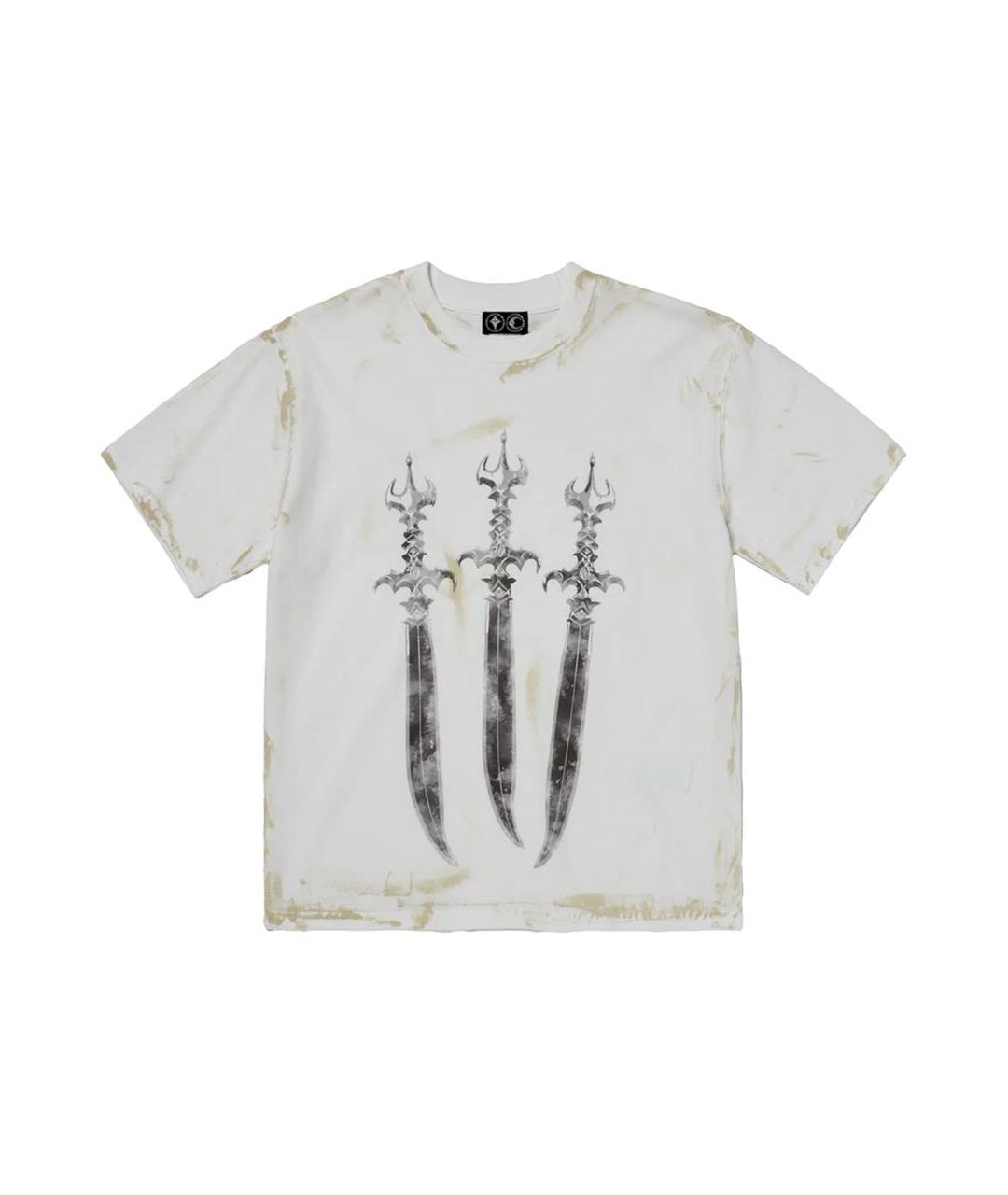 THUG CLUB Бежевая хлопковая футболка, фото 1