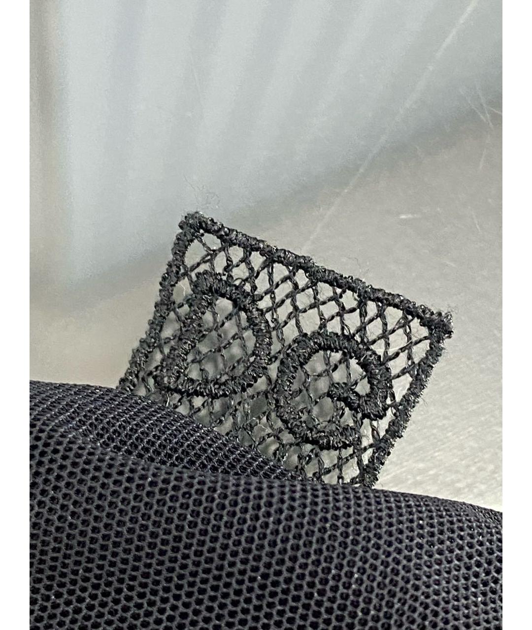 DOLCE&GABBANA Черная полиэстеровая майка, фото 7