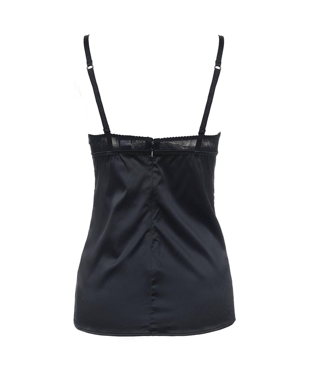 DOLCE&GABBANA Черная полиэстеровая майка, фото 2