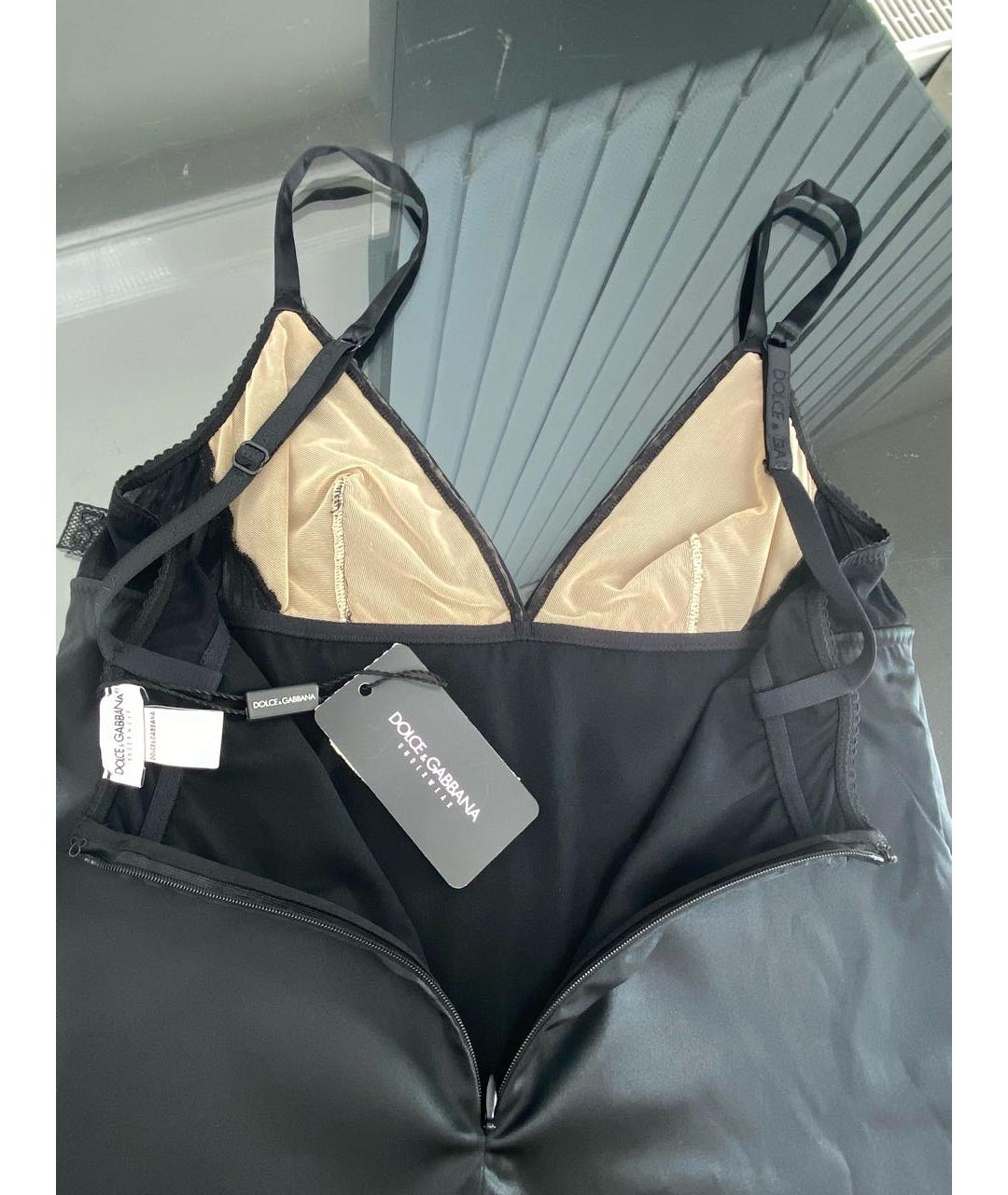 DOLCE&GABBANA Черная полиэстеровая майка, фото 3