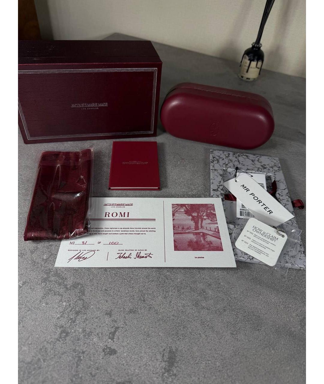 JACQUES MARIE MAGE Мульти пластиковые солнцезащитные очки, фото 6