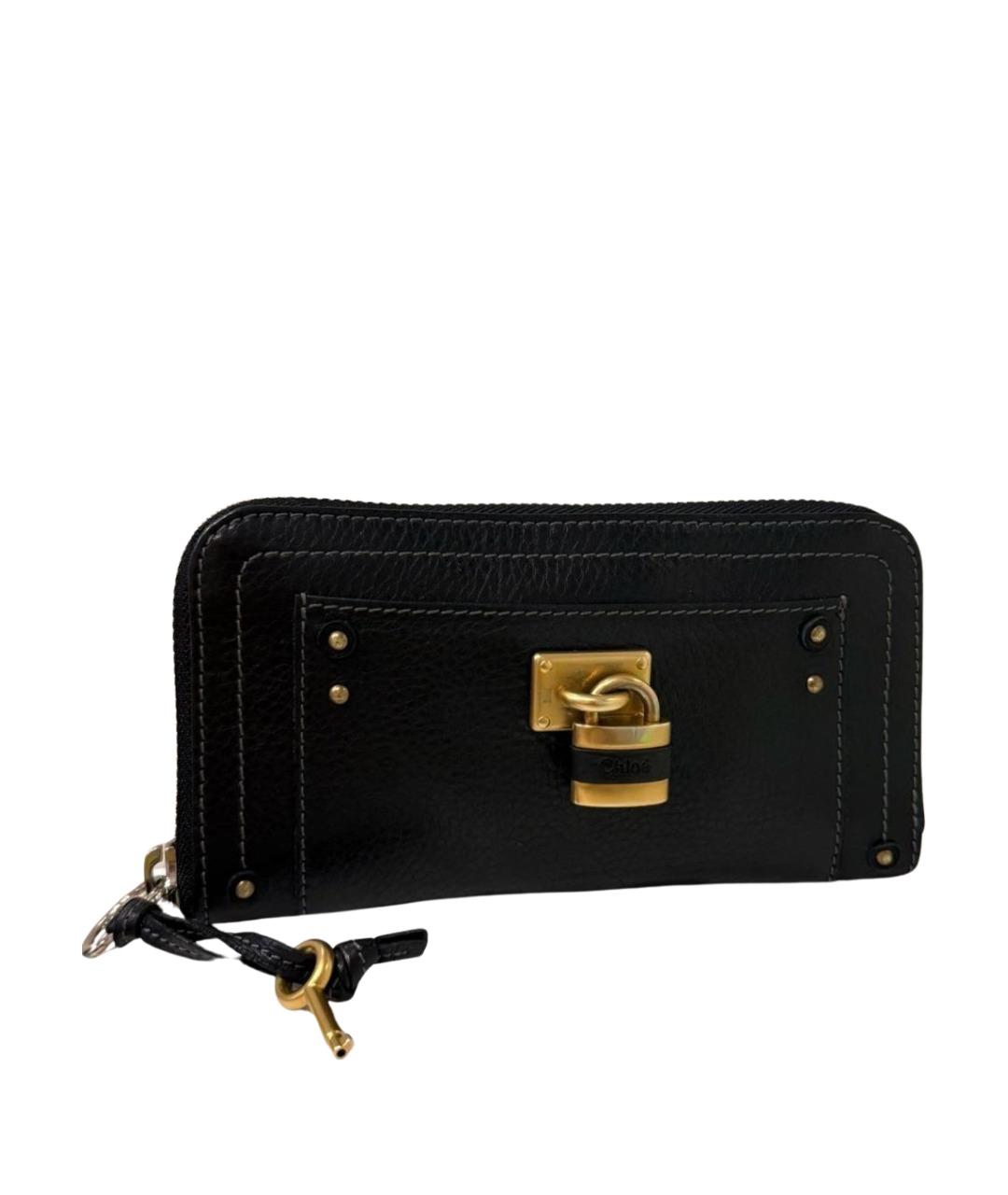 CHLOE Черный кожаный кошелек, фото 1