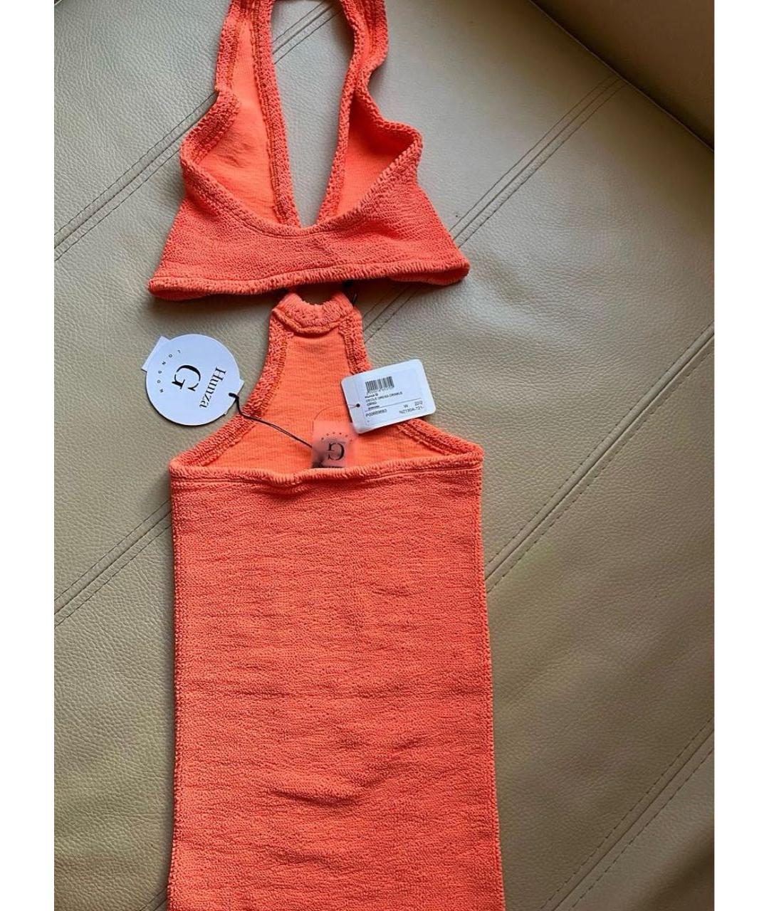 HUNZA G Оранжевый купальник, фото 2