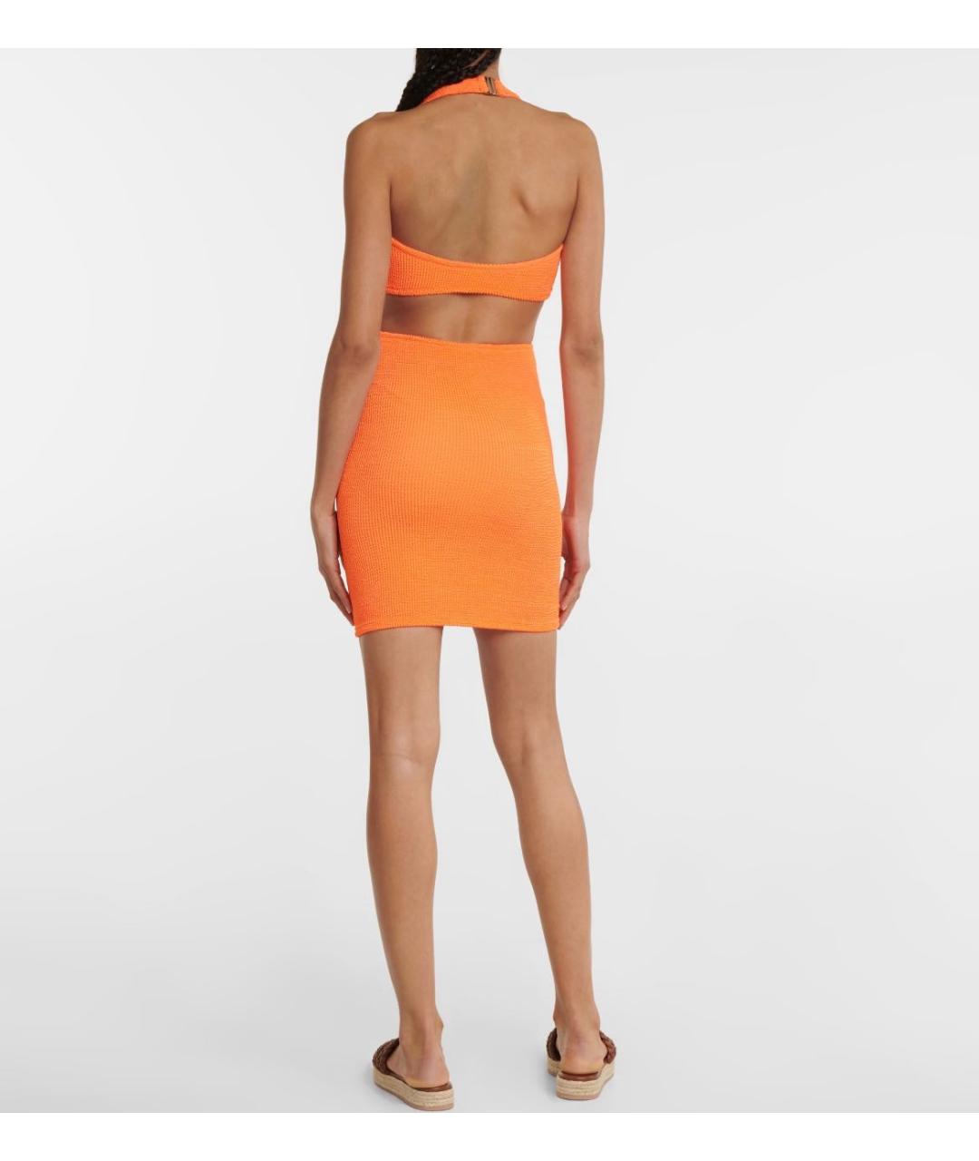 HUNZA G Оранжевый купальник, фото 5