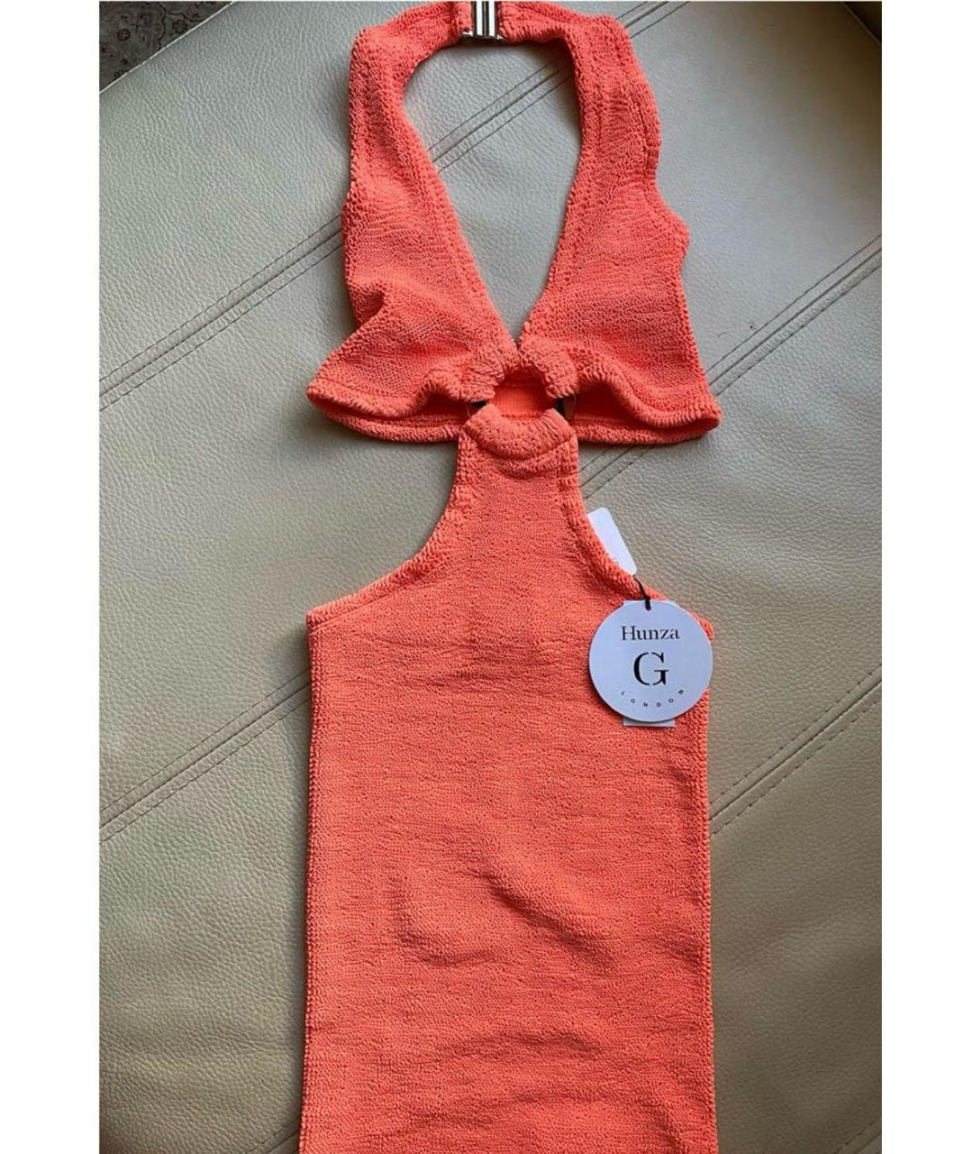 HUNZA G Оранжевый купальник, фото 3