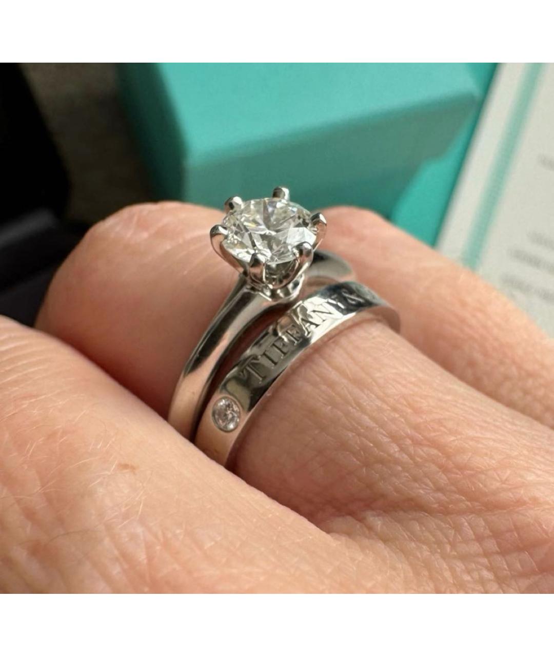 TIFFANY&CO Белое кольцо из белого золота, фото 2