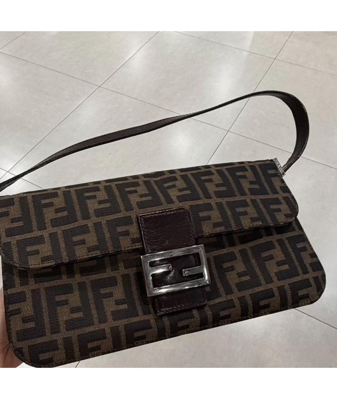 FENDI Коричневая сумка через плечо, фото 2