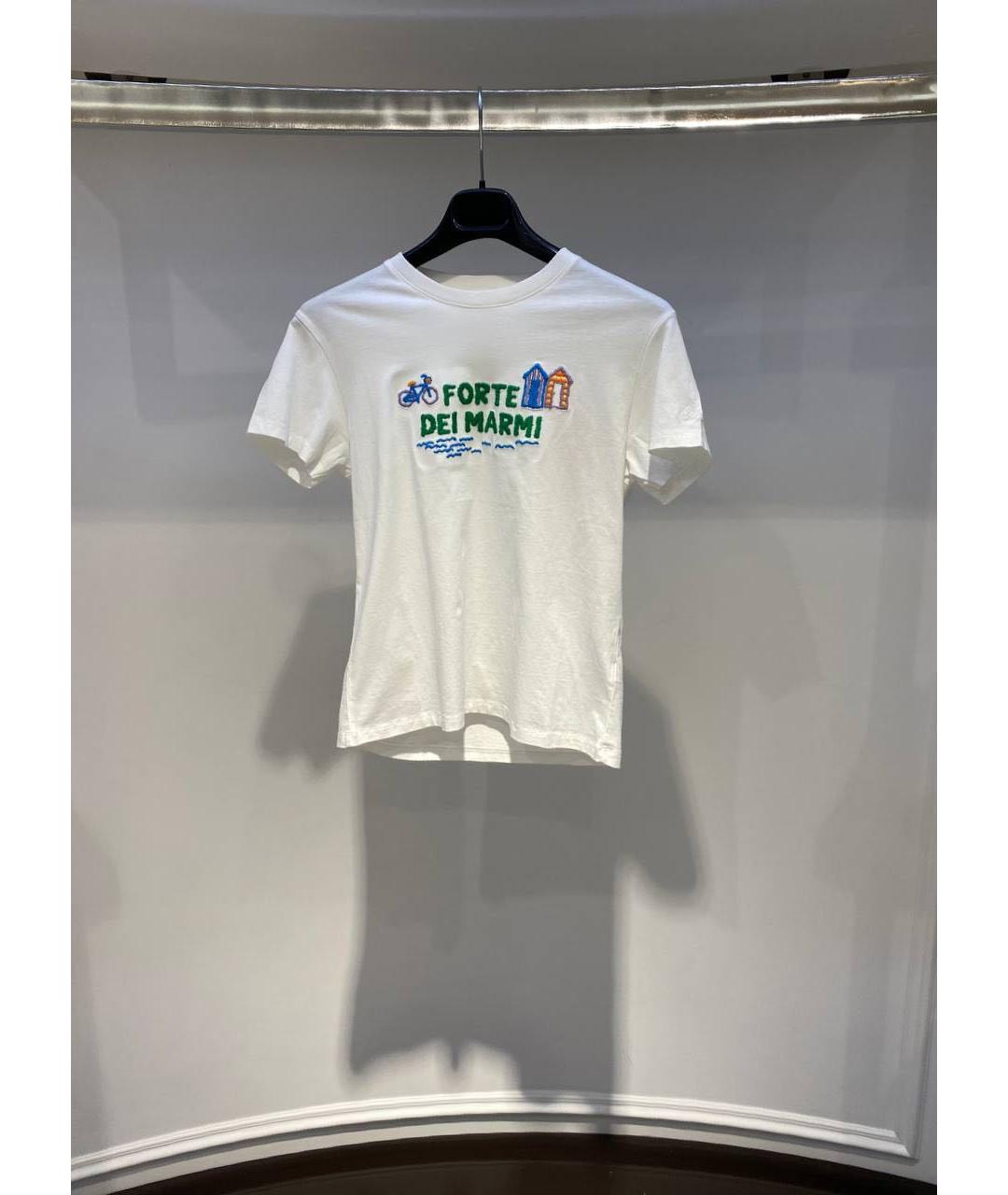 MC2 SAINT BARTH Белая хлопковая футболка, фото 2
