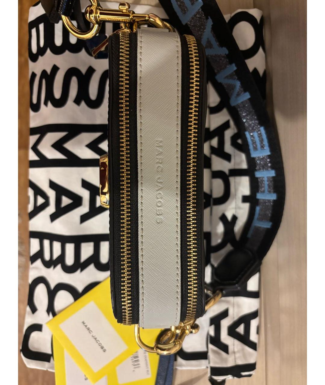 MARC JACOBS Темно-синяя кожаная сумка через плечо, фото 6