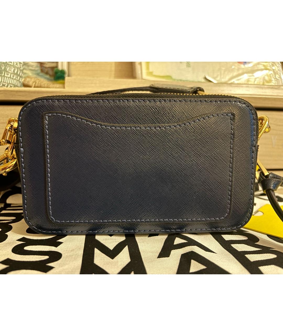 MARC JACOBS Темно-синяя кожаная сумка через плечо, фото 7