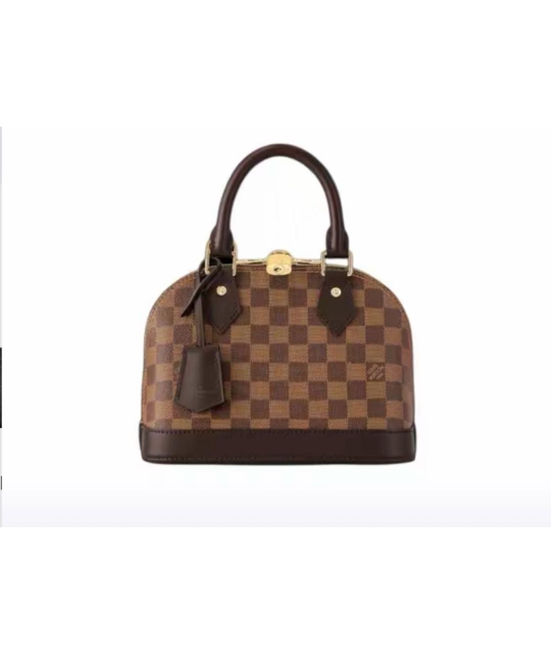 LOUIS VUITTON Коричневая кожаная сумка тоут, фото 1