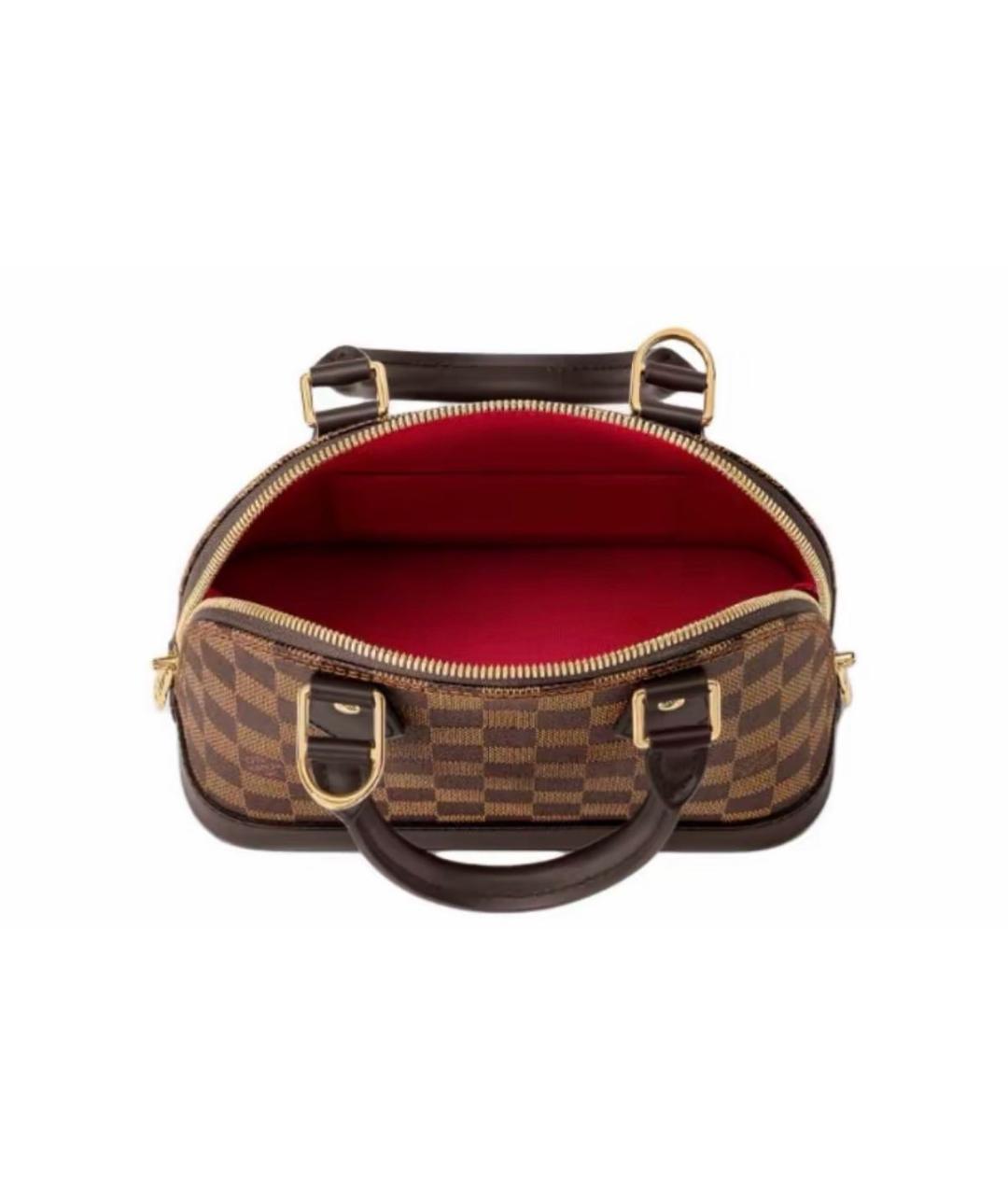 LOUIS VUITTON Коричневая кожаная сумка тоут, фото 2