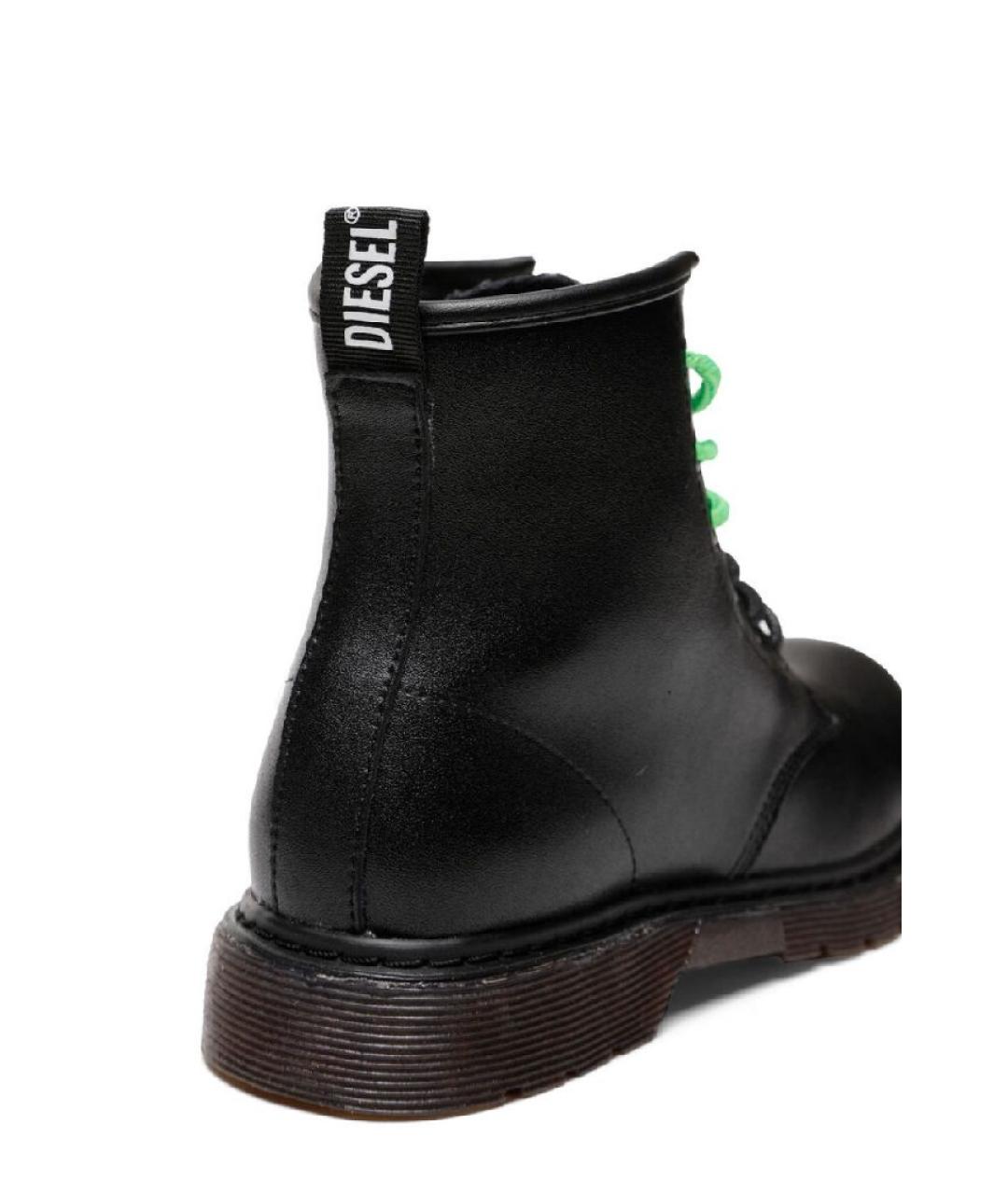 DIESEL Черные кожаные ботинки, фото 5
