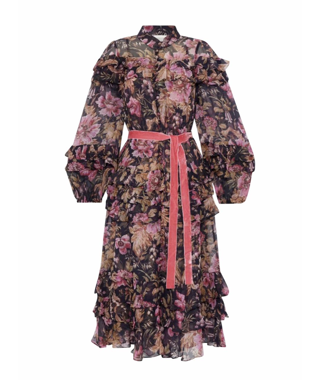 ZIMMERMANN Черное шелковое вечернее платье, фото 1