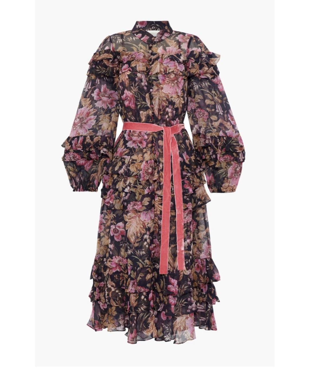 ZIMMERMANN Черное шелковое вечернее платье, фото 5