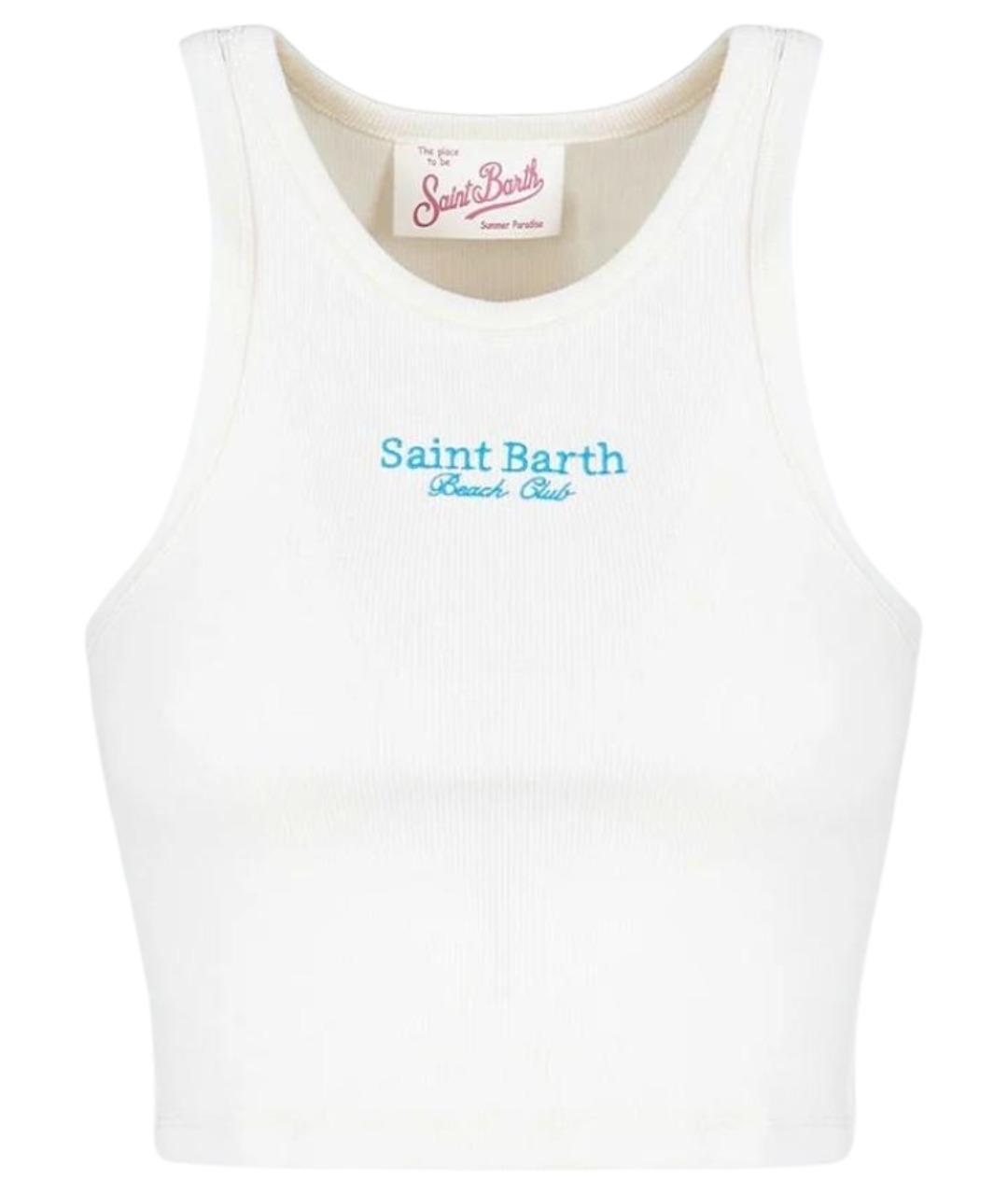 MC2 SAINT BARTH Бежевая хлопковая майка, фото 1