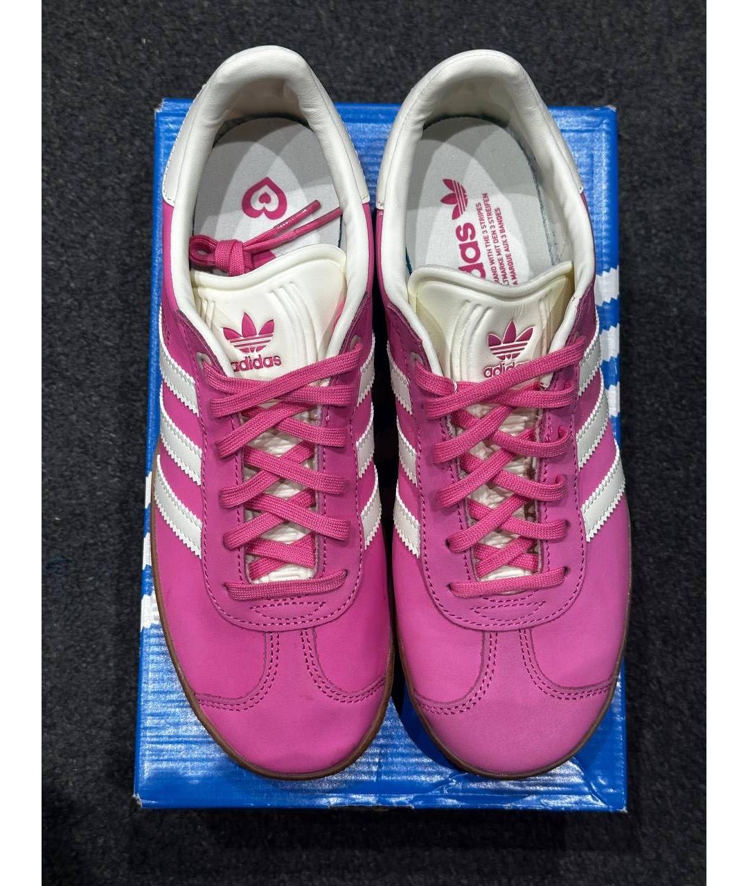 ADIDAS Розовые замшевые кеды, фото 2