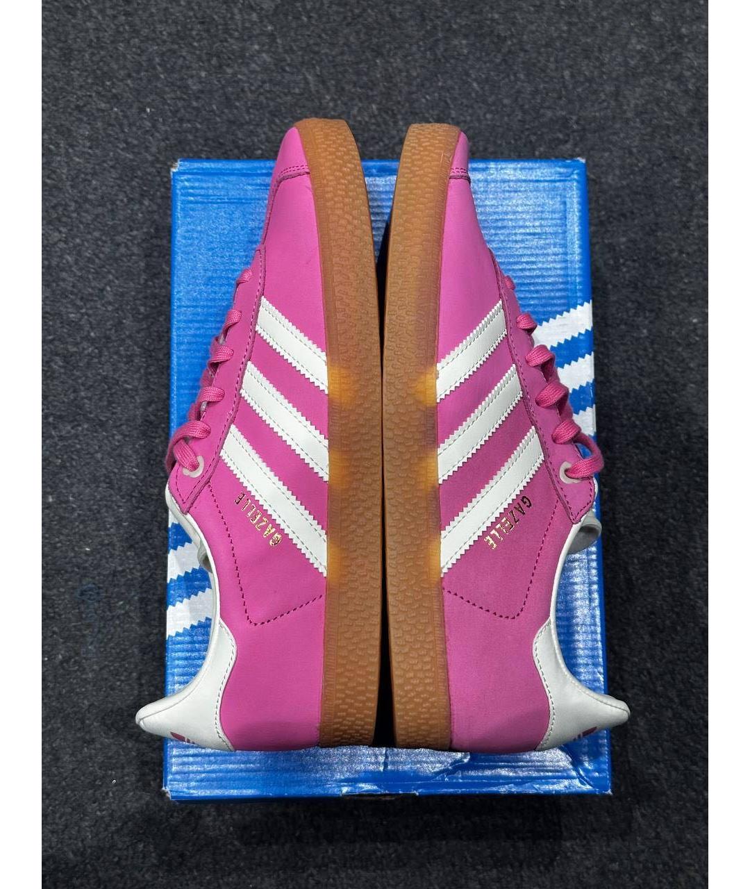 ADIDAS Розовые замшевые кеды, фото 3